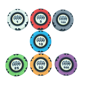 Bất Kỳ Thiết Kế Có Thể Làm <span class=keywords><strong>10</strong></span> Gam Rounders Tùy Chỉnh <span class=keywords><strong>10</strong></span> Gam Gốm Poker Chips 39 Mét Châu Âu Nhà Máy Cho Casino Club - Product Image 2