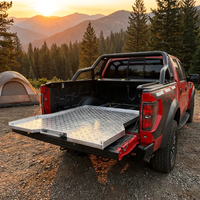 Plateau coulissant universel en aluminium pour benne de camion, tiroir de chargement coulissant pour Toyota Hilux Tacoma Ford F150 BYD Shark Dodge 4x4 tout-terrain