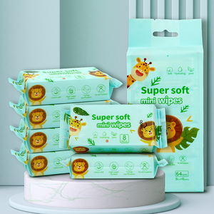 Custom Private Logo Love of Dream Non-Woven Mini Canister Wet <strong>Wipes</strong> Barrel Tissue for <strong>Babies</strong> 80 Count Cleaning - Product Image 1