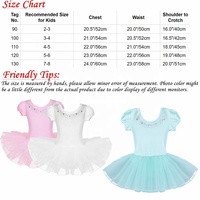 3T-8(90-130) Vêtements de danse pour enfants Filles Tutu de danse pour enfants Performance Wear Competition Ballet Gymnastics Leotard Dance Dress