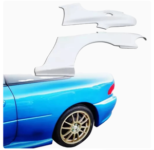 Parachoques Delantero de Fibra de Vidrio de Alta Calidad con Recortes para Escape para Impreza GC8 2dr Coupe LS <span class=keywords><strong>WRC</strong></span> 98 Wide Clip-On - Product Image 5