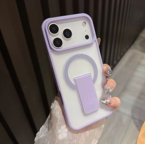 Funda GSCASE Mate Translúcida de TPU y PC con Soporte Invisible de Lujo para iPhone 12 13 14 15 16 17 y para <span class=keywords><strong>Samsung</strong></span> S25 - Product Image 6