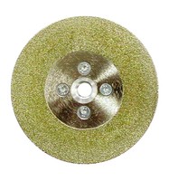 Disque de découpe et de meulage diamanté double face M14 avec bride, personnalisable OEM/ODM/OBM pour ponceuse à pierre