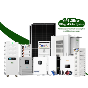 Système de stockage d'énergie domestique Wattsolar 5 kW 10 kW 60 kW, packs de batteries solaires hors réseau LiFePO4 48 V 51,2 V, contrôleur hybride MPPT - Product Image 1