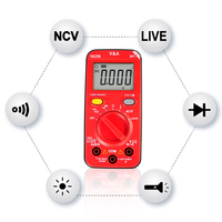 VA25B Smart Digital Pocket Multimeter LCD Display True RMS NCV CAT III 600V 4-Digit Voltage Current Resistance Type K Sale