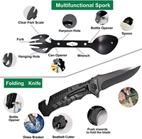 Kit de survie en plein air de qualité industrielle supérieure en nylon 600D, accessoires de camping professionnels pour situations d'urgence