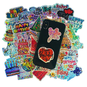Meilleure vente ensemble d'autocollants gonflés d'anniversaire pour carte d'anniversaire décoration de fête bannières fête faveur cadeau personnalisé <span class=keywords><strong>Scrapbooking</strong></span> - Product Image 1