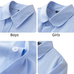 Primary Secondary <strong>School</strong> Uniforms Factory Navy <strong>Blue</strong> Pinafore <strong>Jumper</strong> with Twin Buckle Tab Boys Shirt Girls Shorts for Children - Product Image 4