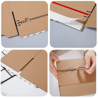 Boîte en carton ondulé personnalisée à ouverture facile avec bande déchirable pour l'expédition de petites pièces, emballage en gros de haute qualité