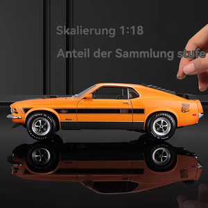 1970 Ford <span class=keywords><strong>Mustang</strong></span> <span class=keywords><strong>1</strong></span>:18 Moulé Sous Pression Modèle De Voiture Son Et Lumière Pullback Machine1 Décoratif En Métal À Collectionner avec Porte Ouverte Caractéristique - Product Image 4