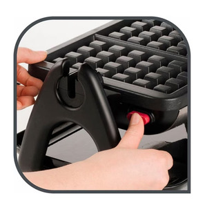 Waffle belga para sándwich de desayuno eléctrico de nuevo diseño, antiadherente giratorio de 360 grados para uso en hoteles, idioma de funcionamiento holandés - Product Image 5