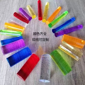 Naxilai màu acrylic que Acrylic bong bóng que hình lục giác Acrylic que PMMA đánh bóng vuông/tam giác màu 20mm - Product Image 4