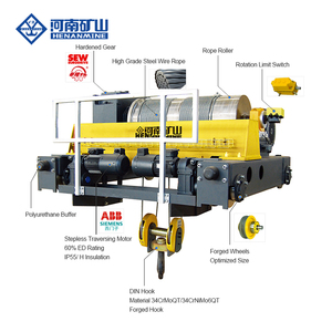 Aangepaste Nieuwe High-Tech Afstandsbediening 5 Ton 10 Ton Europese Standaard Draadkabel Elektrische Takel In Lage Prijs - Product Image 3