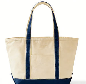 Sac fourre-tout bateau structuré en coton avec fermeture éclair, OEM, plusieurs poches intérieures, tissu épais renforcé, fournisseur en gros pour le marketing d'entreprise - Product Image 5