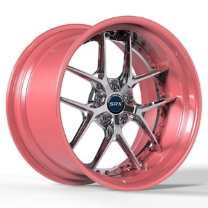 Cerchi in Lega Forgiati SRX 2 Pezzi <span class=keywords><strong>Rosa</strong></span> Nero 5x114.3 per Auto Passeggeri - Product Image 2