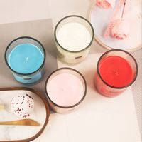Vente en gros de pots à bougies en verre transparent de 12 oz avec couvercle en bois foncé pour la fabrication de bougies