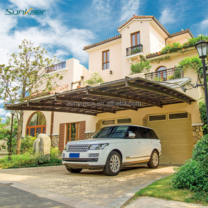 Abri de voiture en aluminium robuste et stable avec <span class=keywords><strong>toit</strong></span> en polycarbonate, design inspiré de la nature, taille personnalisable, abri de voiture durable - Product Image 3