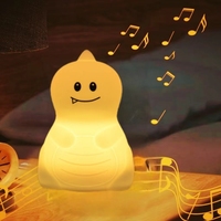 Portable rvb changeant Led veilleuse licorne capteur tactile intelligent musique haut-parleur lampe bébé repos Machine à son pour les enfants