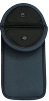 Grande pochette magnétique pour téléphone avec fenêtre transparente, design verrouillable, aiguille dissimulée, anti-vol, pochette de rangement pour téléphone portable