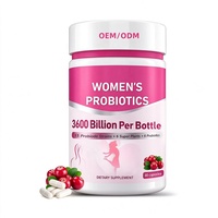 Capsules de Probiotiques OEM à Marque Blanche Haute Pureté pour la Ménopause avec Canneberge et D-mannose Favorisant la Digestion pour Femmes