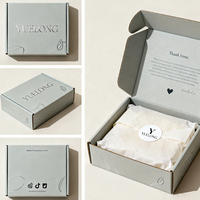 Boîte d'emballage en carton ondulé personnalisée pour l'expédition, boîte cadeau artisanale pour l'expédition