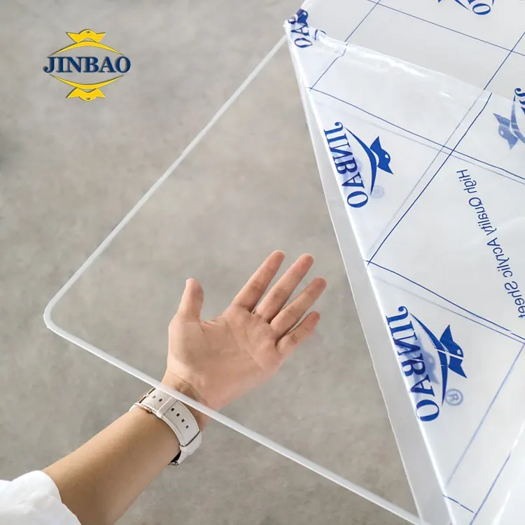 JINBAO cutting 서리로 덥은 색 clear pmma 플라스틱 acrilic arcylic 3 미리메터 아크릴 boards 장 price 아크릴 manufacturer