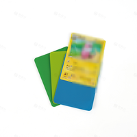Étuis pour cartes de visite en polyester à coins arrondis personnalisés, haute transparence, protection pour cartes de visite
