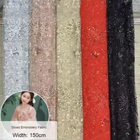 Elegante Ster Maan Lovertjes Mesh Borduurwerk Kant Stof Direct Uit De Fabriek Voor Bruiloften En Speciale Gelegenheden