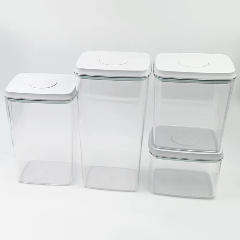 Factory Supply Kitchen Use Pantry Cereal Rice Dry Food Storage Container With Lid / Stack Airtight Storage Baby Box
