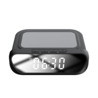 3 In 1 Lcd Digitale Temperatuur Display Bureau Wekker Draadloos Opladen Met Usb Opladen Draadloze Oplader Wekker
