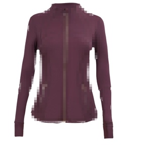 Haut de <span class=keywords><strong>sport</strong></span>/yoga à manches longues pour <span class=keywords><strong>femme</strong></span> CPY1-1, <span class=keywords><strong>veste</strong></span> Lu personnalisable avec logo et fermeture éclair dorée, <span class=keywords><strong>veste</strong></span> zippée de <span class=keywords><strong>sport</strong></span> - Product Image 3