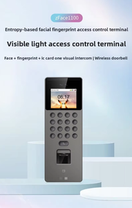เฟิร์มแวร์ใหม่ ZK V3L Zface1100 อุปกรณ์ควบคุมการเข้าออกด้วยไบโอเมตริกซ์แบบแสงที่มองเห็นได้ รองรับ <span class=keywords><strong>Biotime</strong></span> 9.0 ADMS - Product Image 2