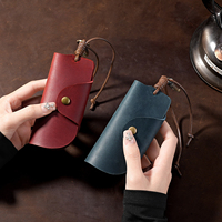 Porte-clés en cuir véritable rétro en gros, personnalisé, pour moto, mini, simple, avec impression UV, pour sac