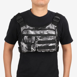 Free sample Tactical Chest Pack <b>Running</b> Bag: Outdoor Sports Lightweight Water Resistant - Hiking EDC Vest Rig Pack Men Wome - Product Image 3