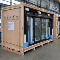 Ventanas Elevables Eléctricas de Aluminio Residenciales HUACAI Personalizadas con Doble Acristalamiento, Rotura de Puente Térmico, PA66, 24 mm, Antirrobo y Motorizadas con Control Remoto