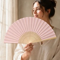 Éventail en bois personnalisé, éventail en bambou, housse d'éventail en bambou, cadre personnalisé, artisanat, danse, tissé, cercle, personnalisé, solide