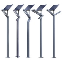 Lampadaire solaire LED IP65 personnalisé de 4, 5 ou 6 mètres, en aluminium, pour jardin, extérieur, éclairage paysager, alimenté en courant alternatif, pour parking