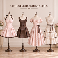 Mini-robe personnalisée pour femme, tissée, à pois, sans bretelles, avec nœud décoratif, bordure en dentelle, plissée, coupe ajustée et évasée