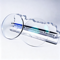 Verres optiques en résine verte 1.56 HMC Blue Cut non sphériques, anti-lumière bleue, UV420, avec revêtement de protection EMI