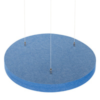 Système de Conceptions de Plafond Architectural Absorption Sonore Cercle Rectangle Fibre de Polyester Plafond Acoustique Nuages Avec Accessoires