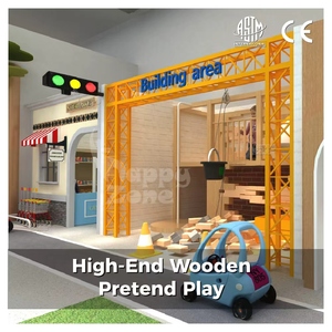 Cafetería de Juegos de Madera Personalizada de Alta Gama, Equipo de Juego Suave para Interiores, Casa de Juego Infantil para Juegos de Rol, Restaurante, <span class=keywords><strong>Hotel</strong></span> - Product Image 1