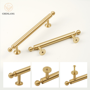 CHENLANG Luxurious Modern Round Head Solid Brass Handle <strong>Knob</strong> Furniture Hardware for Kitchen Cabinet Drawer Wardrobe <strong>Door</strong>-Durable - Product Image 5