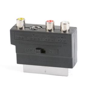 Tideseer tout nouveau terminal vidéo Péritel vers 3 RCA S Europe <span class=keywords><strong>adaptateur</strong></span> audio <span class=keywords><strong>AV</strong></span> 21Pin avec ABS durable et protection contre les courts-circuits - Product Image 2