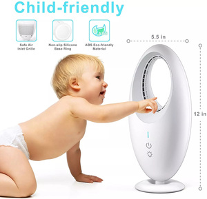 Imycoo Bán Buôn Có Thể Sạc Lại Mini Bladeless Bàn Fan Xách Tay USB Hói Đầu Bàn Fan Hâm Mộ - Product Image 4