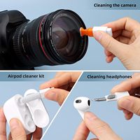 Kit de nettoyage pour clavier d'ordinateur portable - Outil multifonction tout-en-un avec brosse 100% acrylique résistante à l'abrasion pour écran de PC et caméra