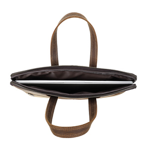 Sac Housse en Cuir Vintage Mince de Gros pour Ordinateur Portable 14-15 Pouces, Mallette <span class=keywords><strong>Coque</strong></span> en Cuir Personnalisée pour <span class=keywords><strong>MacBook</strong></span> <span class=keywords><strong>Pro</strong></span> 14 Pouces - Product Image 4