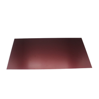 Lámina de Aluminio Anodizado Satinado Rojo Borgoña Intenso 5052 5005 de 0.5mm a 3mm con AA20 AA25 para Fachadas de Hoteles de Lujo e Interiores Premium