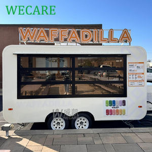 Wecareモバイルフードトレーラーコーヒーカートフルキッチン付き小型ピザフードトラック - Product Image 3