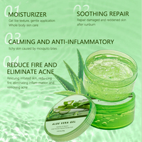 Gel organique naturel pur naturel pur privé hydratant apaisant gel d'aloe vera de réparation de coup de soleil pour le visage et le corps