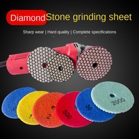 Pièces de meulage diamantées pour pierre de sol marbre granit et carreaux de céramique tampons de polissage secs pour la coupe et rectifieuse d'angle